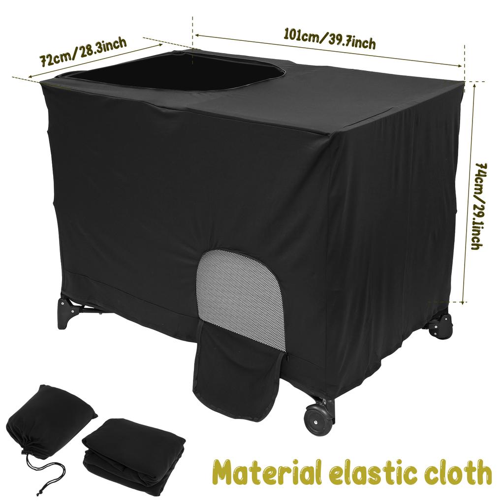 Baby Bed Cover Blackout Crib Canopy Cover Breathable Stretchable Portable Baby Bed Blackout Tent Safety Compact Sunshade Travel