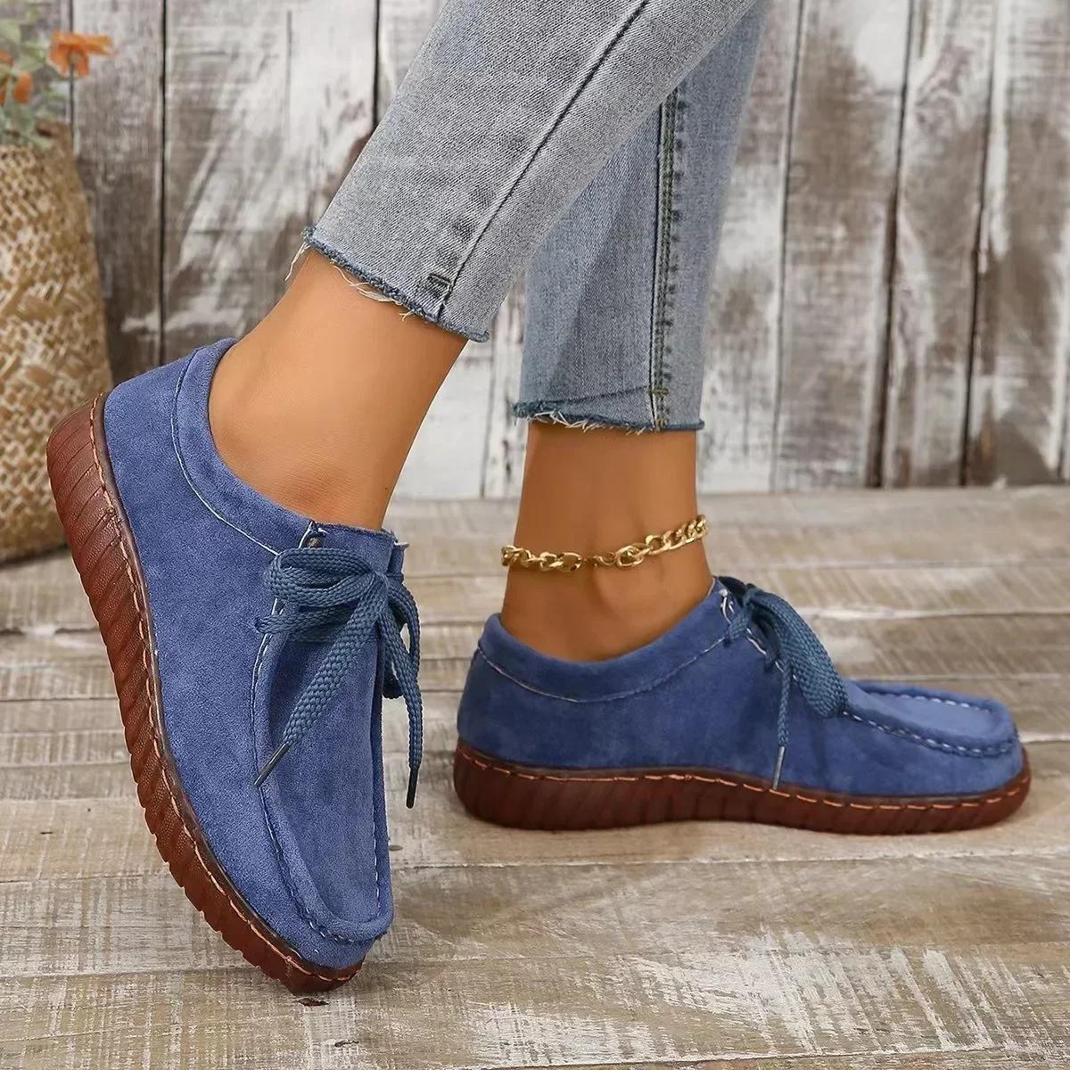 

Женская обувь на плоской подошве со шнуровкой, вулканизированная обувь, женские кроссовки, размер 36-45, мокасины, повседневная обувь на платформе для отдыха на открытом воздухе, Zapatillas Mujer 36