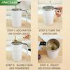 380ML Electric Coffee Self Mixing Mug IP67 Waterproof Coffee Stirring Mug USB Charging Digital Display Automatic Magnetic Cup