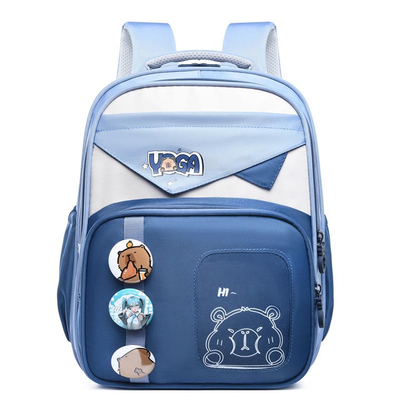 School bag cartoon new large-capacity primary school students in grades 1-3, lightweight and versatile spine protection and burden reduction backpack