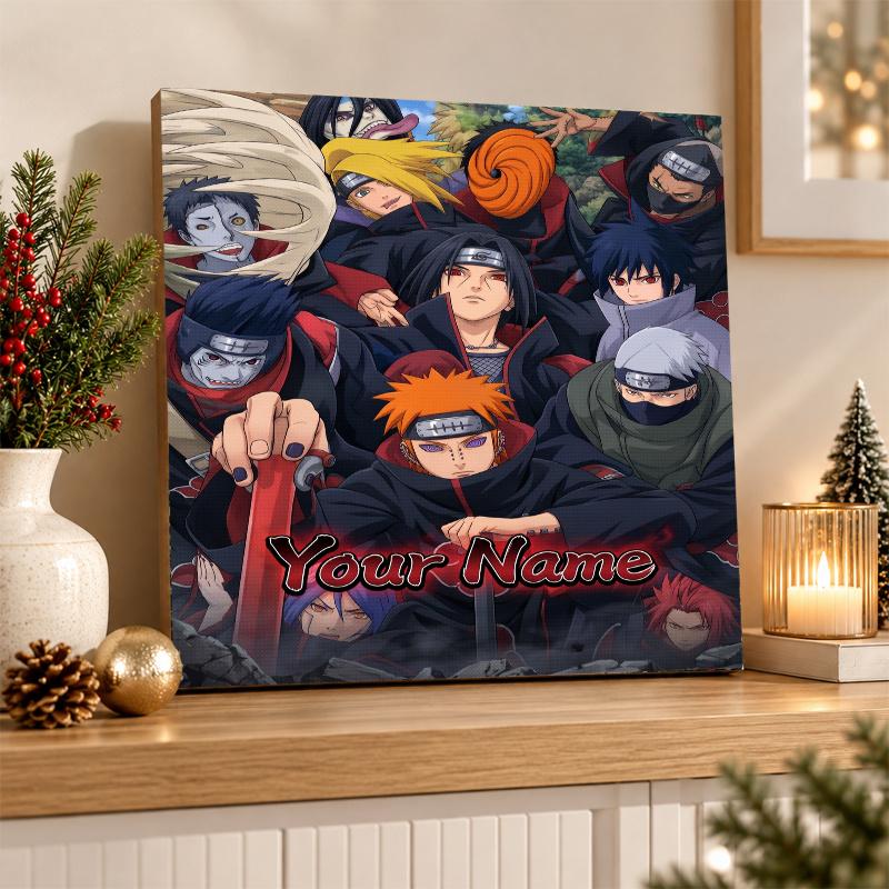 Akatsuki Naruto Custom Name Diamond Painting Personalized 5D Full Drill DIY Diamond Art Home Decor