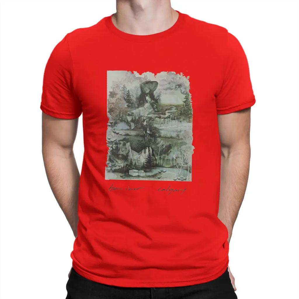 Music T-Shirt Men B-Bon Ivers Humor Cotton Tee Shirt Crew Neck Short Sleeve T Shirts Gift Idea Clothes