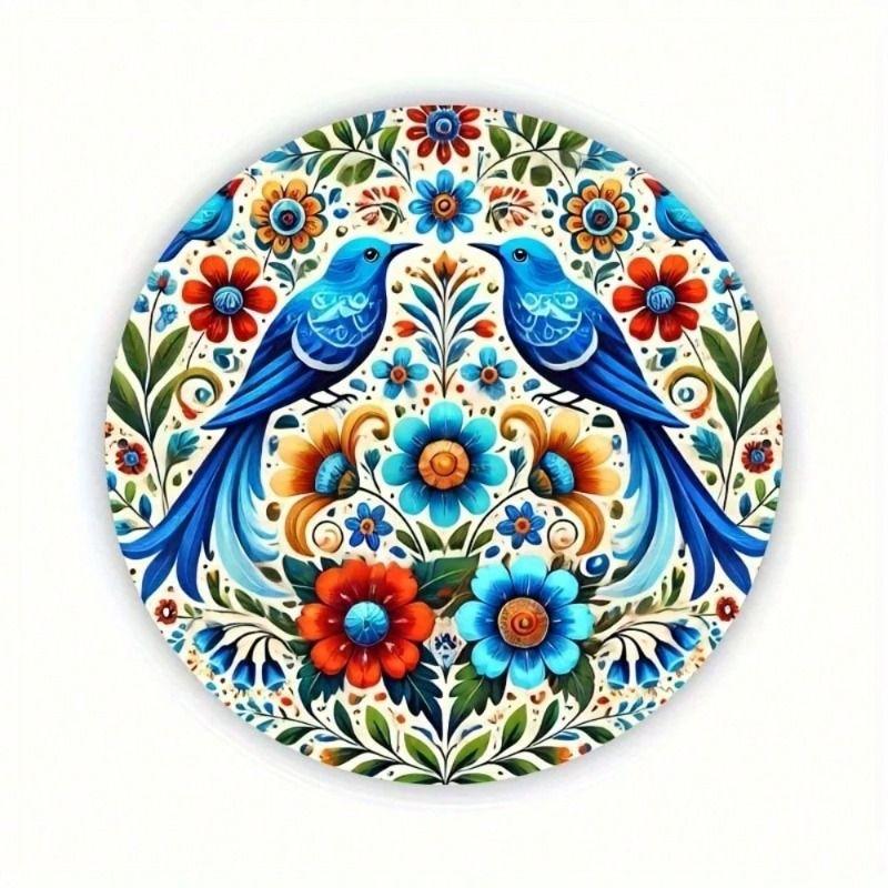 

Metal Wall Art Bird Round 20 cm Kitchen Decor