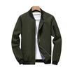 Men's Spring Plus Size Stand-up Collar Sports Jacket Youth Casual Stylish Round Hem Jacket