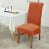 1/2/4/6pcs Soft Velvet Chair Cover Elastic High Back Dining Chairs Seat Case Solid Color Chair Slipcover for Dining Room Kitchen