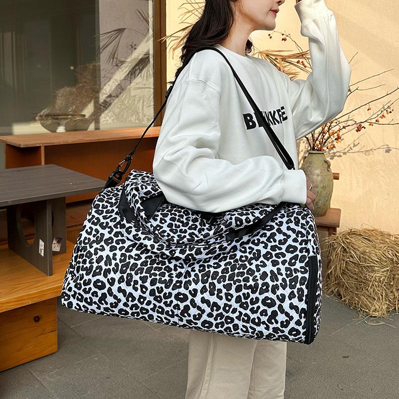 Women's Personalized Printed Casual Travel Bag for Traveling and Wet Separation Can Be Used for Pull-up Fitness Bag
