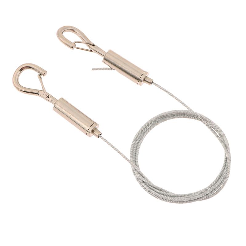1 Pcs Lifting Code Suitable For Light Panels Adjustable Hanging Clothesline Fixed Guardrail Lock Wire Rope Spring Hook