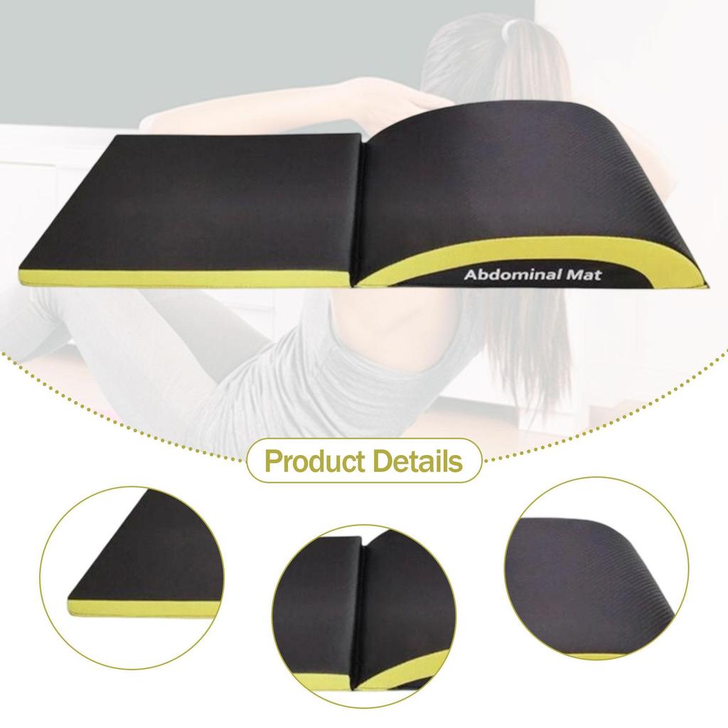Ab Exercise Mat Tailbone Protection Core Training Foldable Lumbar Support Exerciser Sit up Pad Cushion Ab Workout Equipment