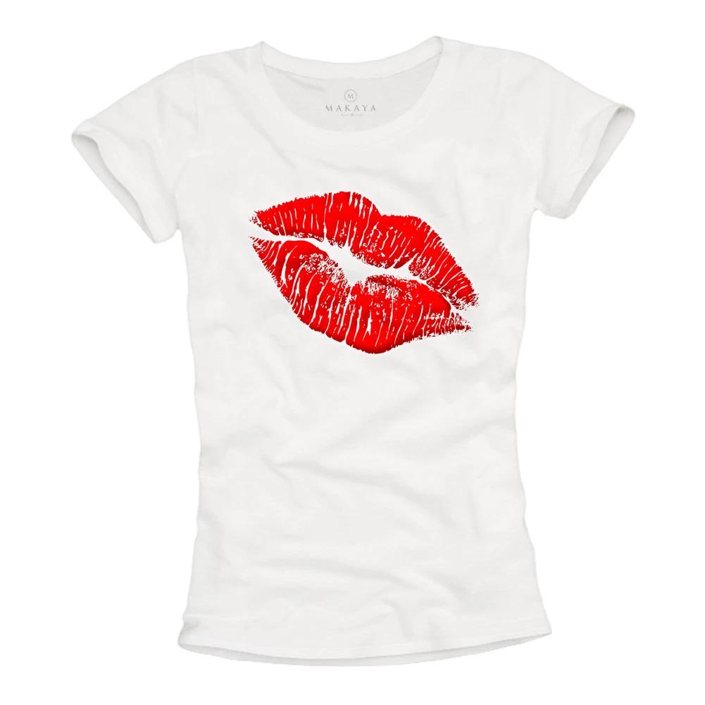 

FANCY WOMENS LIPS Tshirt WITH KISS DESIGN - TOP SEXY FASHION CHLOTHING GIRL TEE L