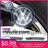 PCVHD1 2026 Hot Styling Mouldings 4PCS Car Wheel Hub Rim Decor Stickers Auto Accessories For Volkswagen VW Jetta Polo T4 T5 T6 Sharan T