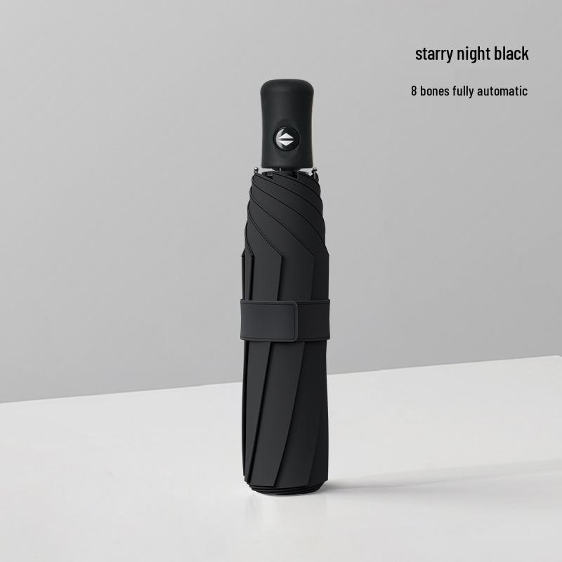 

New 30-Rib Fully Automatic Wooden Handle Umbrella, Windproof & Sun Protection, for Men & Women. Perfect for Sun and Rain.