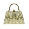 Evening Bag - A Small Shoulder Bag with A Shoulder Strap and Diamond Decorations - A Clutch Bag
