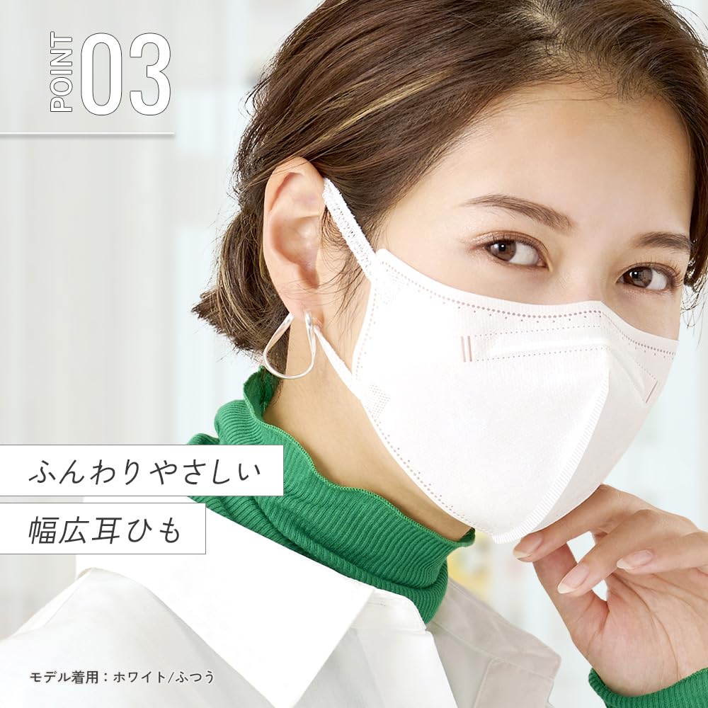 IRIS OHYAMA Nonwoven 3D 90 Individually Daily Regular 30 count x Pale Beige JIS-compliant Masks, count, Wrapped, Fit, Size, Cheek, 3, RK-F30XQ,