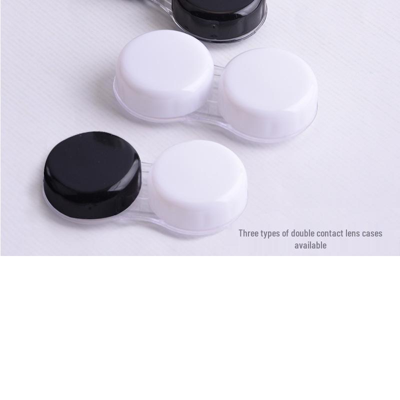 Dual-Use Eyeglass and Contact Lens Case with Mirror - Portable Multi-Layer Box