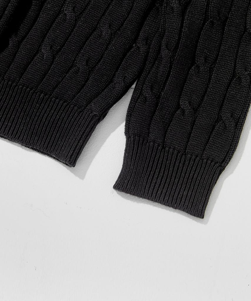 GLW Oversized Cable Sweater Knit Black