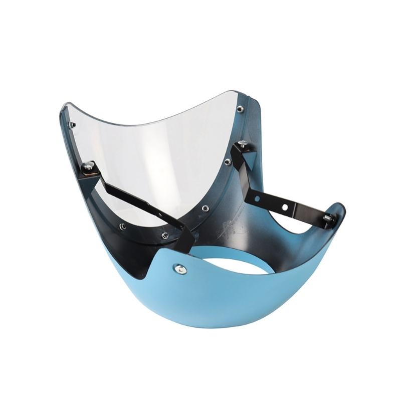 Durable ABS Wind Deflector Motorcycle Windscreen Fairing Cover Motorbike Headlamp Protective Cover used for CafeRacers