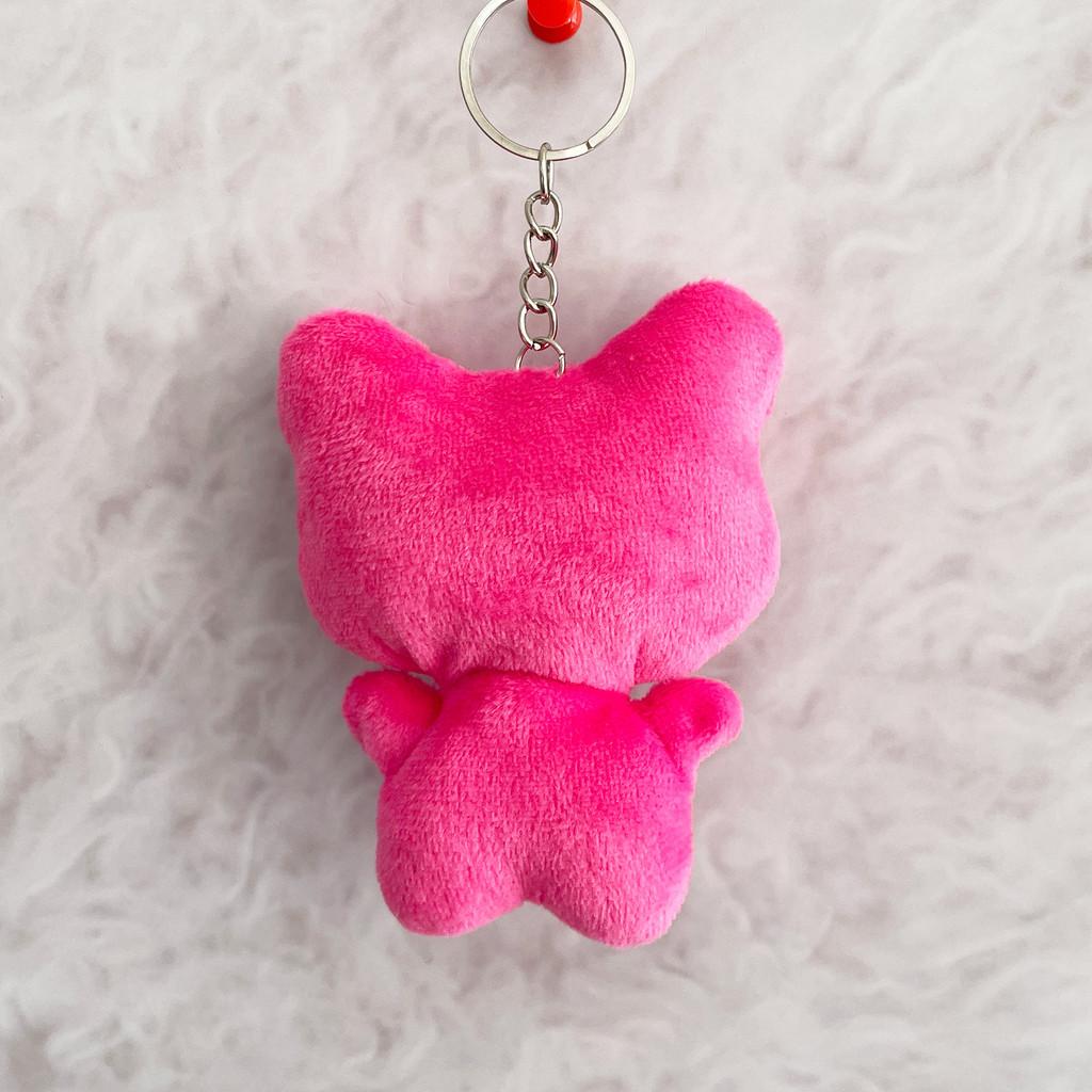 Plush Cat Keychain With Sparkling Embellishments For Kids And Teens