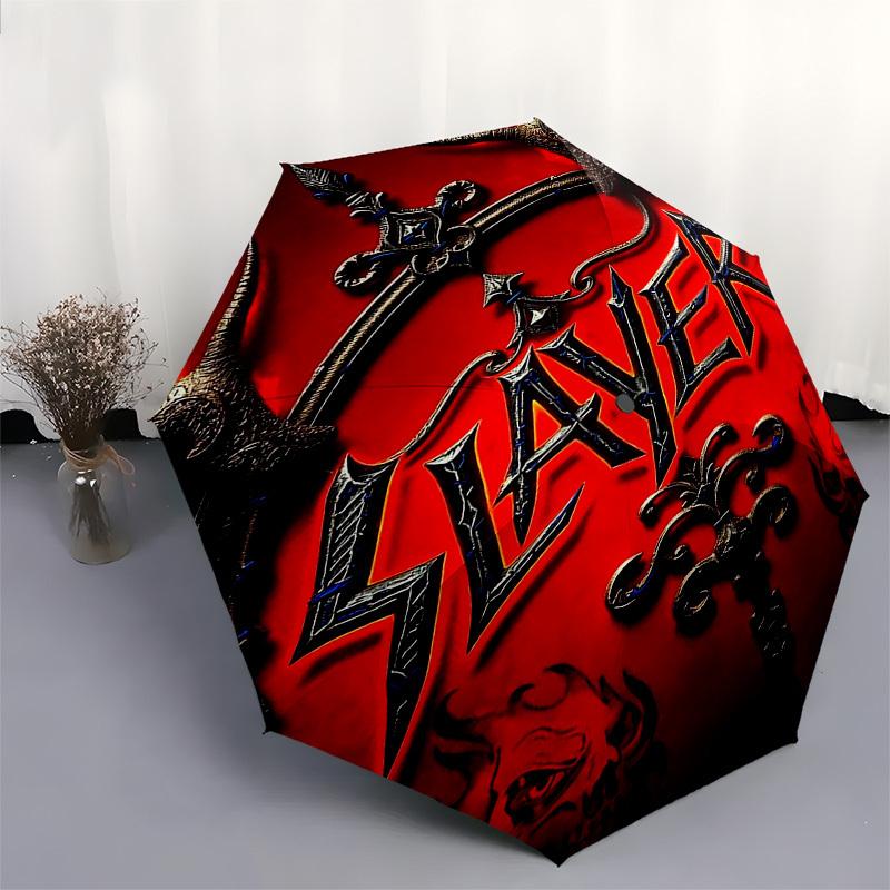 1pc Slayer Automatic Open, Windproof, Compact Travel Umbrella, Gift for Birthday, Christmas, Business 93025