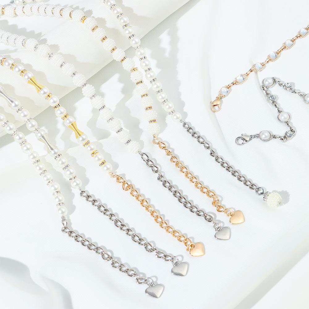 Buy 1Pair Fashion Shoe Belt Tassel Pearl Shoelace Shoes Band High Heels