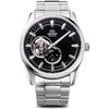 Orient Automatisk Klokke Menn S Svart Halv-Skjelett Rn Ar0001b