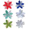 2pcs Sequins Christmas Glitter Flower Christmas Tree Decorations  Home New Year Decor Gifts