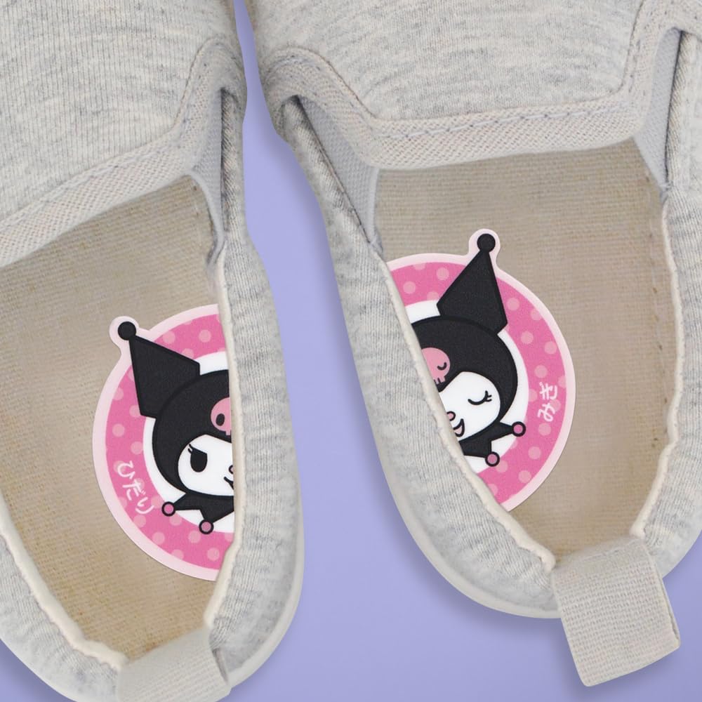 Stick Them On Your Shoes and Never Get Them Mixed Dear Cars Waterproof Laminated Matching Stickers Sanrio Licensed Up! / Non-Iron, - (Kuromi)