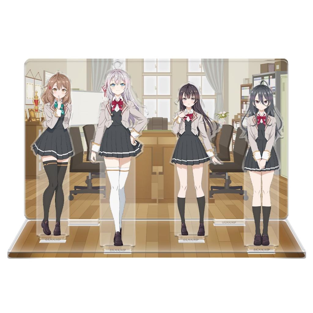 Aria-san next door who sometimes whispers in Russian Acrylic diorama Aria & Yuki & Masha & Ayano