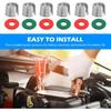 Universal 10PCS Car Battery Post Terminal Shims Kit With Washers - Silver Color Terminal End Repair Accessories