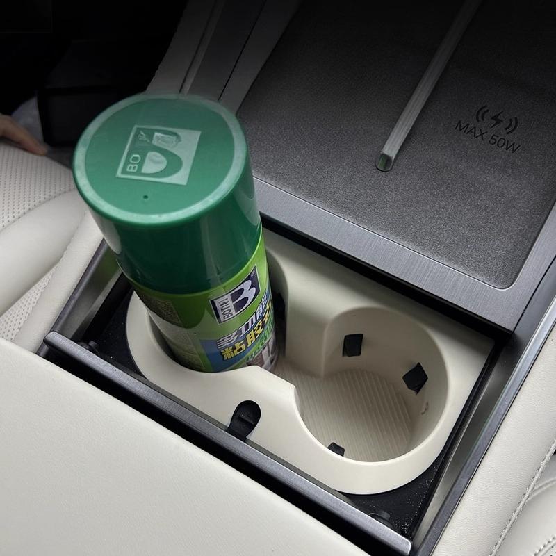 For Denza N9 2025 Silicone Cup Holder Mat Water Cup Holder Central Control Drinks Holder Wireless Charging Silicone Pad Interior