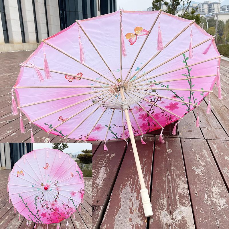 Parapluie en Papier Huilé Style Antique Chinois 82cm Parapluie Décoratif Multicolore pour Enfants Parapluie pour Costumes Photographie