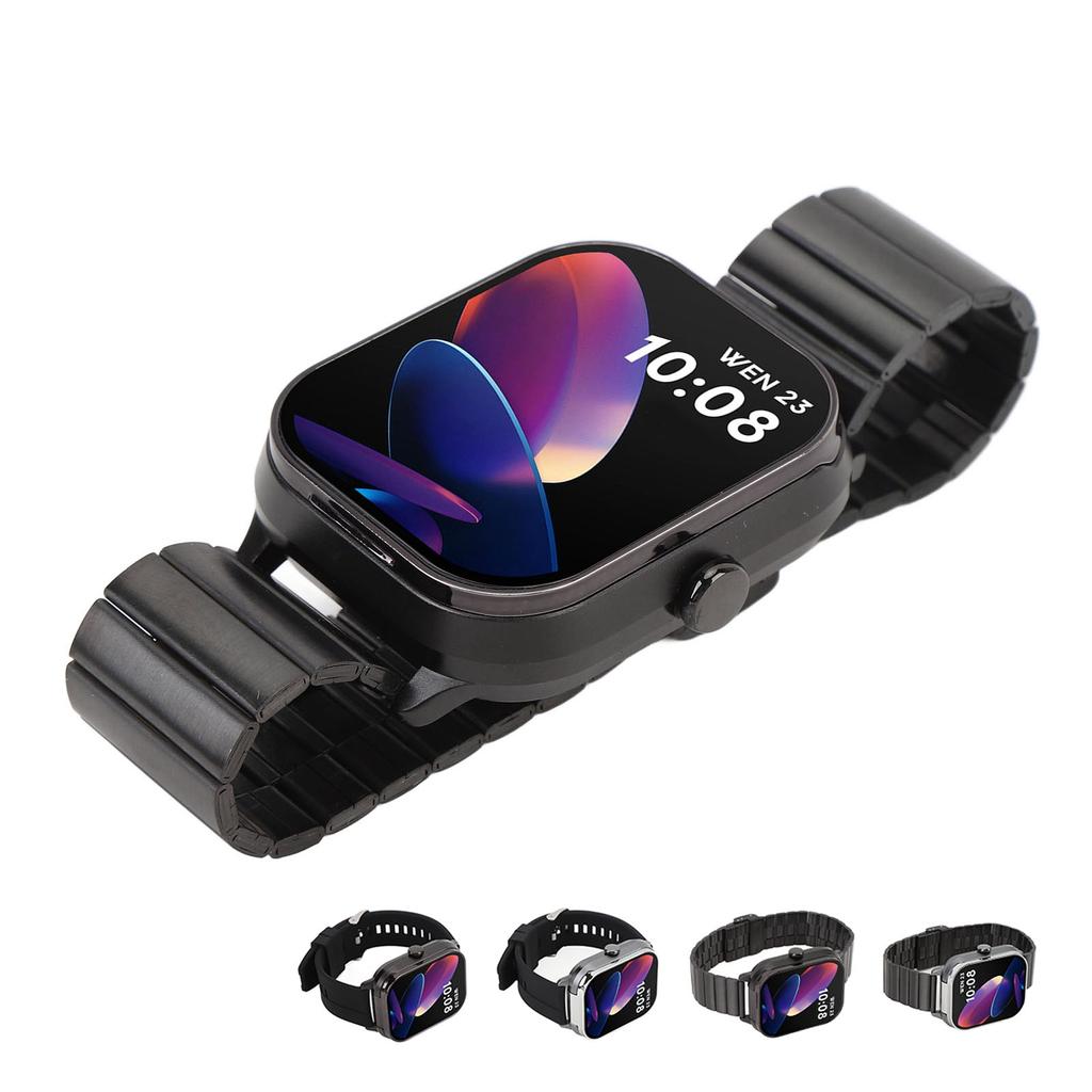 2.01in TFT Smartwatch with Earbuds 2 in 1 NFC Smart Sports Watch Wireless Bluetooth Earphone Support