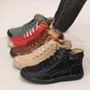 Shoes for Men Spring/Autumn Handmade Leather Casual Shoes Fashion Softe Causal Walking Sneakers Breathable Women's Ankle Boots