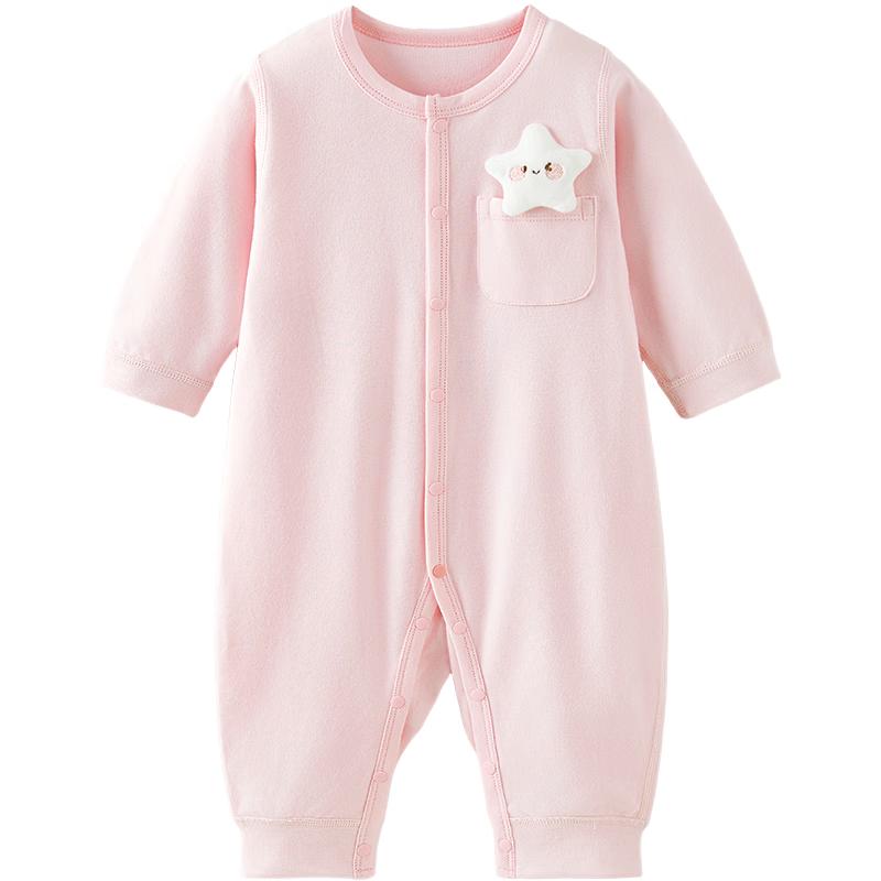 TONGTAI Baby Pure Cotton Long Sleeve Bodysuit