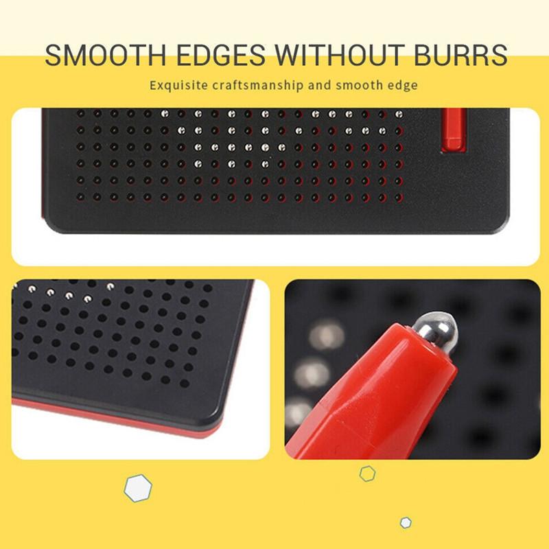Magnetic Drawing Board with Beads Stylus Magnet Tablet Pad Kids Erasable Writing Toys Educational Learning Sketch Toy for Child