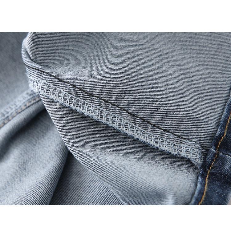 Split Denim Bell Bottoms Women's Summer High Waist Elastic Slim Straight Leg Women's Pants