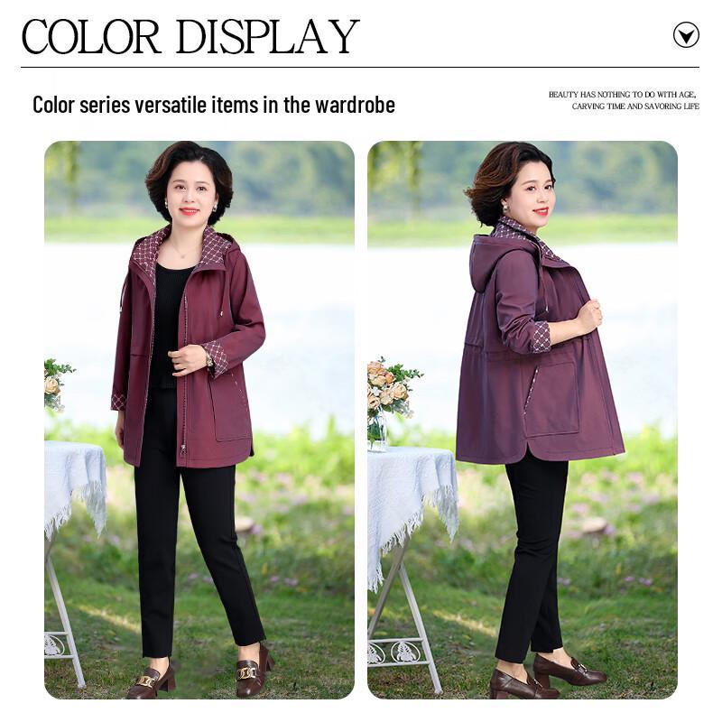 Hengyuanxiang Women's Casual Hooded Windbreaker Jacket