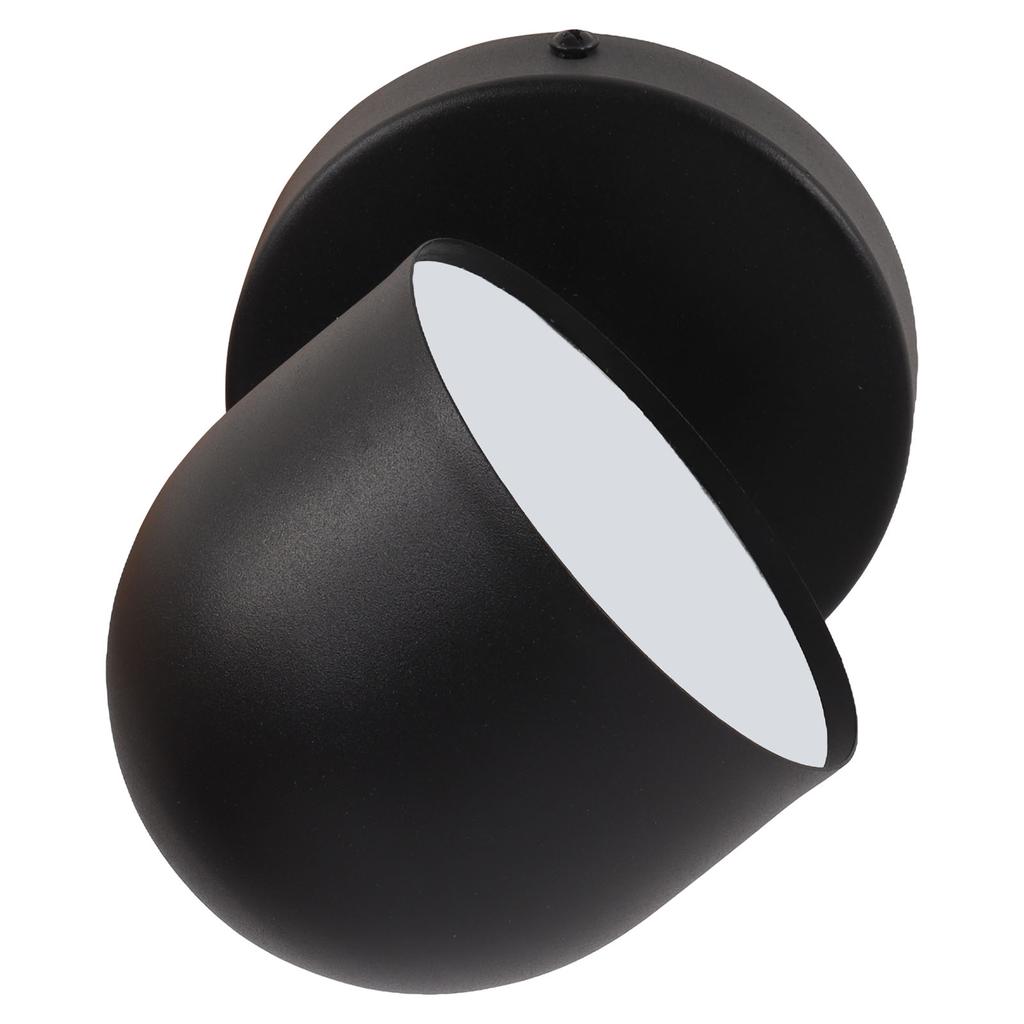 Indoor LED Wall Lamp Smart Touch Stepless Dimming 350 Degree Rotatable Black Wall Lamp for Home