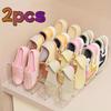 1pc/2pcs, Shoe Storage Rack, Storage Supplies, Transparent Shoe Rack, Shoe Storage, Transparent Shoe Rack, 4-section Shoe Rack