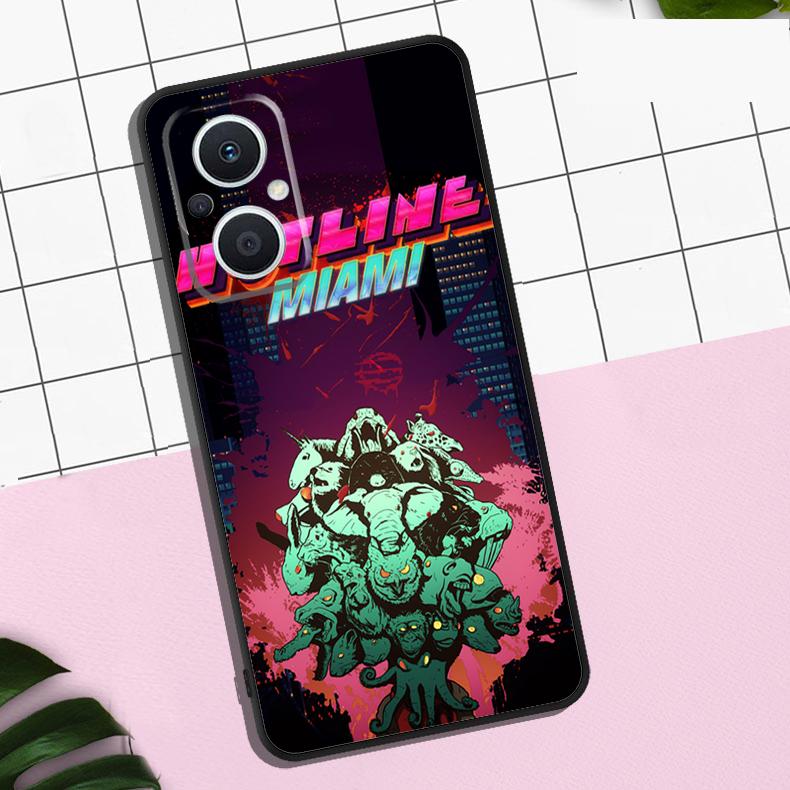 Game Hotline Miami Case For OPPO Reno 13F 12F 11F 8T 7 8 10 11 12 13 Pro OPPO Find X8 X6 Pro X3 X5 Lite Cover