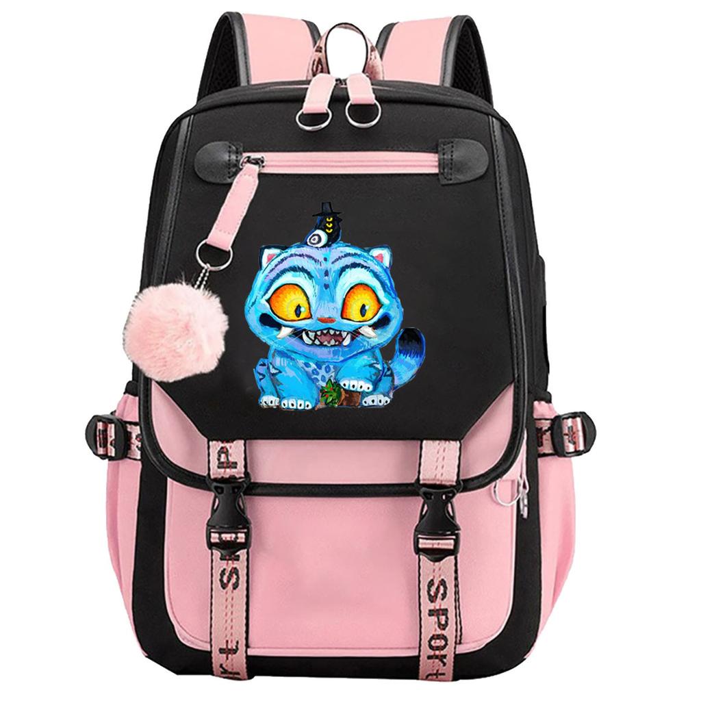 Backpack, Back To School, Cartoon Cute Travel Backpack Print Peripheral Double-shoulder Backpack For Teenagers, Students, Boys And Girls