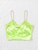 Sexy V Neck Metal Chain Tank Top Solid Halter Crop Tops Women Summer Camis Backless Camisole Fashion Casual Tube Female Sleeveless Cropped Vest Y2K