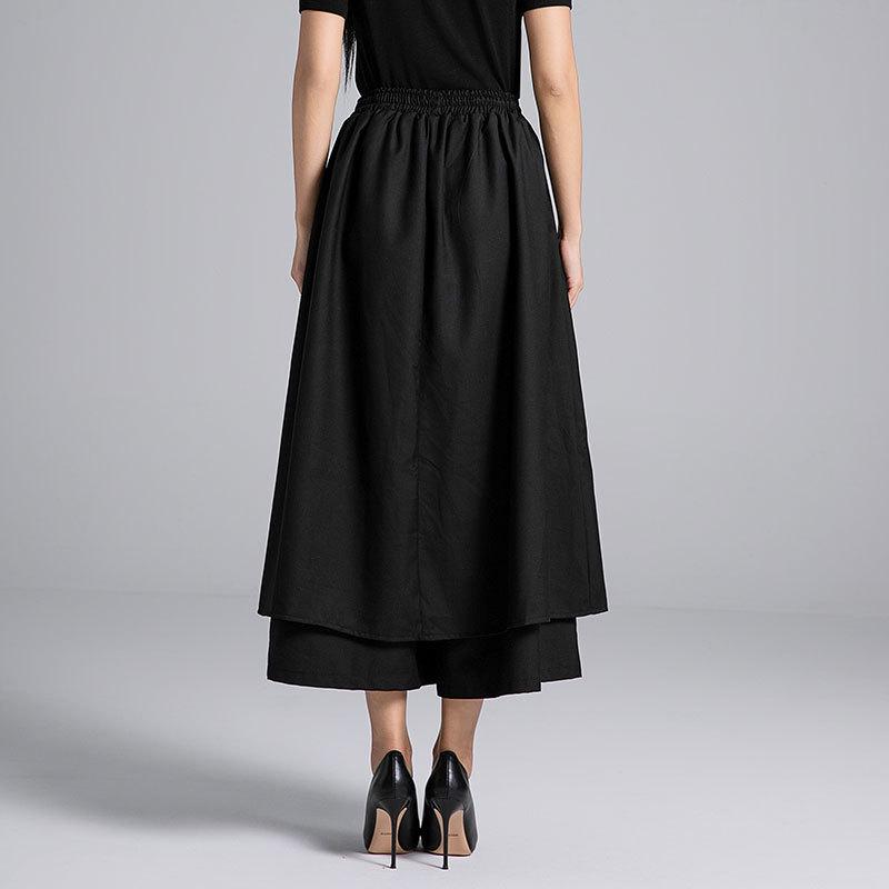 Retro Japanese Wide-Leg High-Waisted Casual Suit Pants – Modern Multi-Layer Design