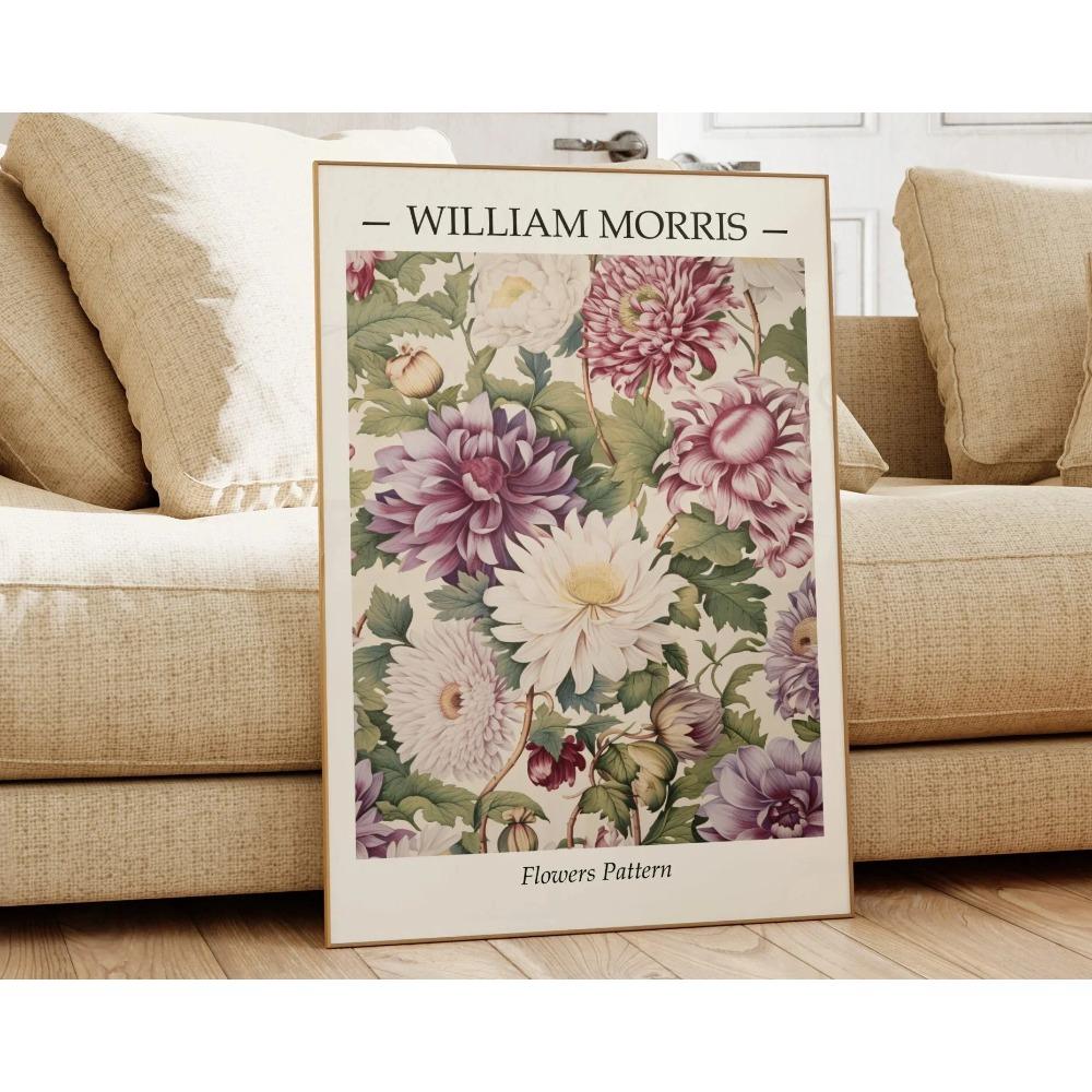 1PC Neutral William Morris Poster Poster Paper Print Home Living Room Bedroom Entrance Bar Cafe Art Painting Decoration