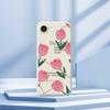 For iPhone 16e Case Tulip Pattern Printing Straight Edge TPU Phone Back Cover