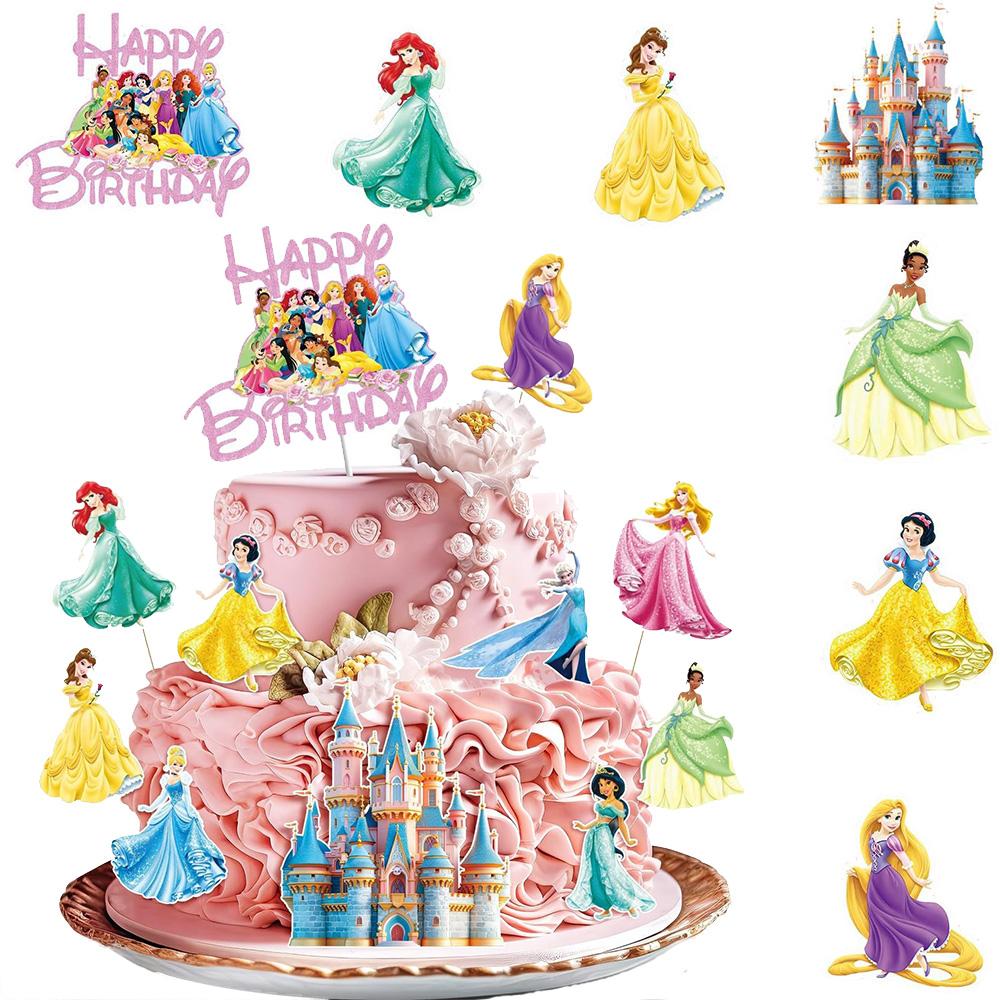 Princess Anime Keychains Stickers Stamps Cosplay Masks Photo Booth Props Gifts for Guests Kids Party Favors Baby Showers