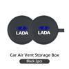 Car Accessories Interior Leather Edged Water Cup Pad For Lada Priora Sedan Sport Kalina Granta Vesta Niva Largus Vaz Samara 2110