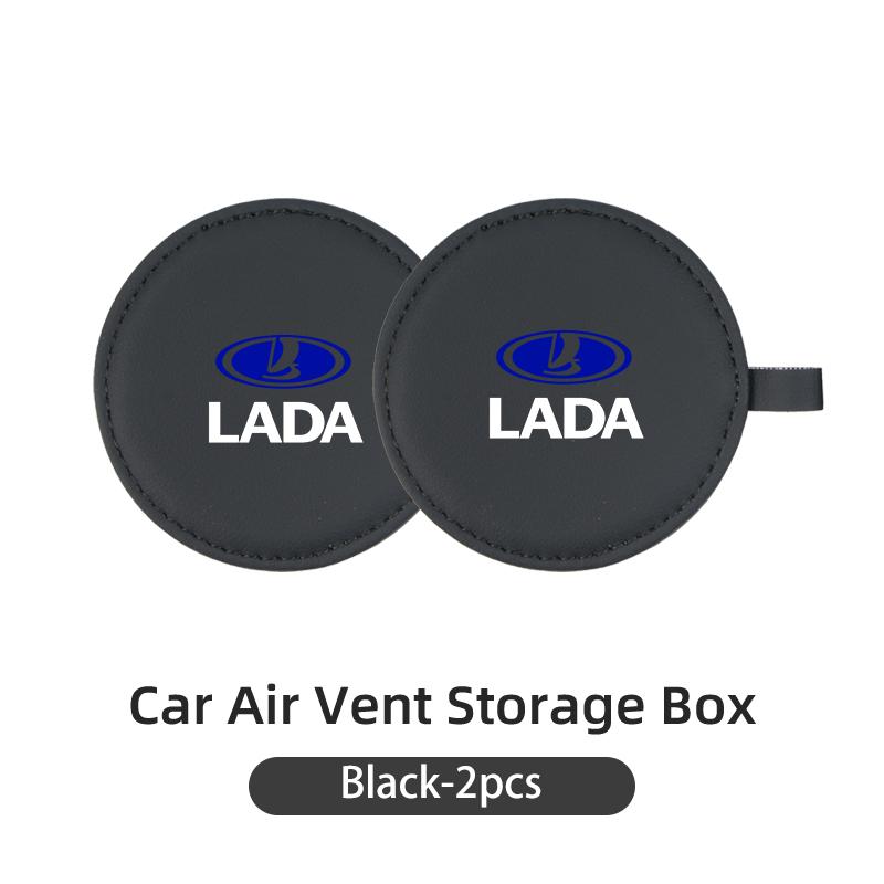 Car Accessories Interior Leather Edged Water Cup Pad For Lada Priora Sedan Sport Kalina Granta Vesta Niva Largus Vaz Samara 2110