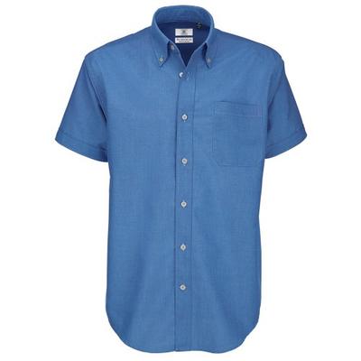 B&C Mens Oxford Short Sleeve Shirt / Mens Shirts