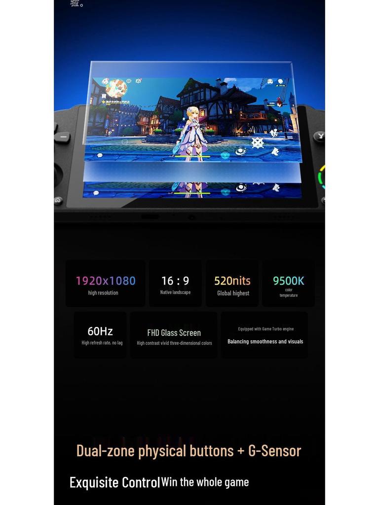 5-Inch FHD Android Handheld Retro Gaming Console with PSP Joystick & WiFi