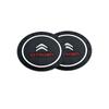 2 Stück Silikon Anti-Rutsch Pad Wasserbecherhalter Getränkeuntersetzer Auto Untersetzer für Citroen C1 C2 C3 C4 C5C6 ELYSEE VTS Xsara C-Crosser Berlingo Jumpy